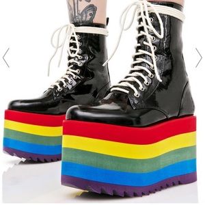 Current Mood x Dollskill Rainbow Platforms